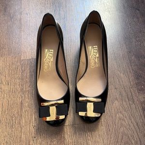 Salvatore Ferragamo Ninna F40 4cm Patent Leather Pump